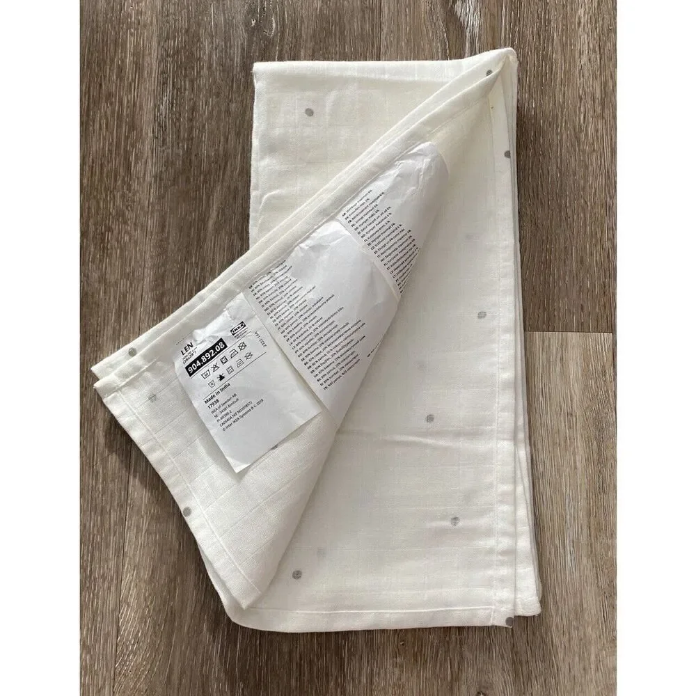 Ikea Grid Lined Dot Pattern Hand Towel